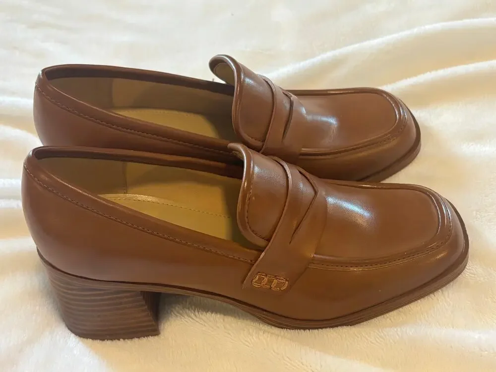 Nine West Avalia Heeled Loafer - Size 8